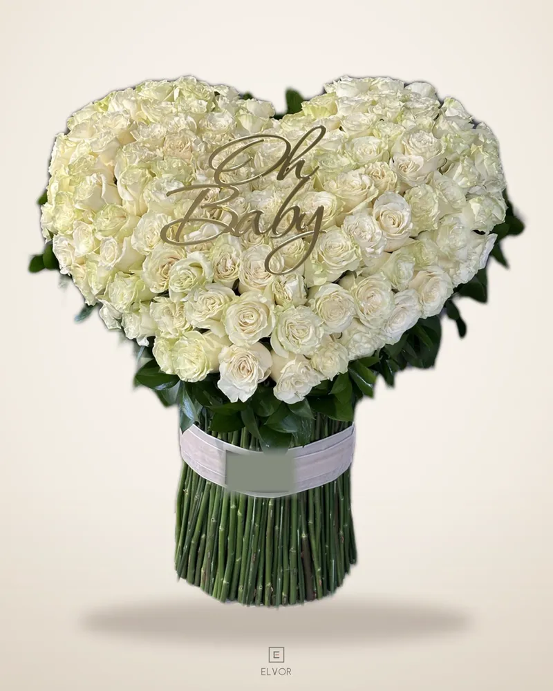 Compoziție Florală „Inimă” pe Picior