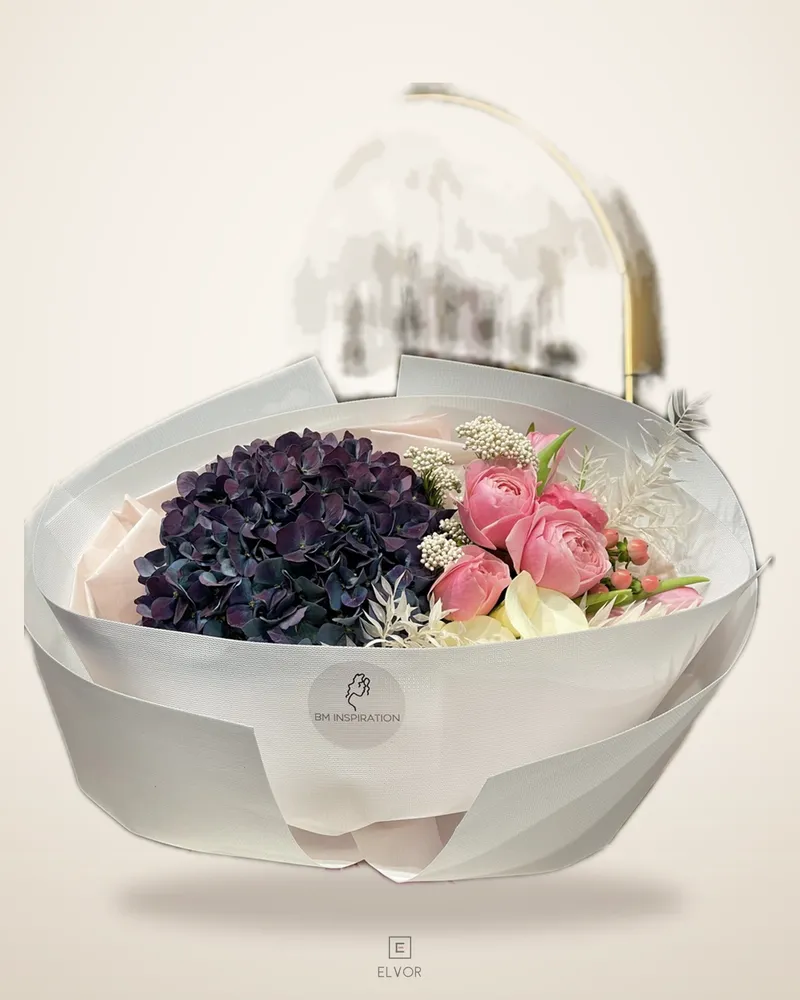 Purple hortensia mix