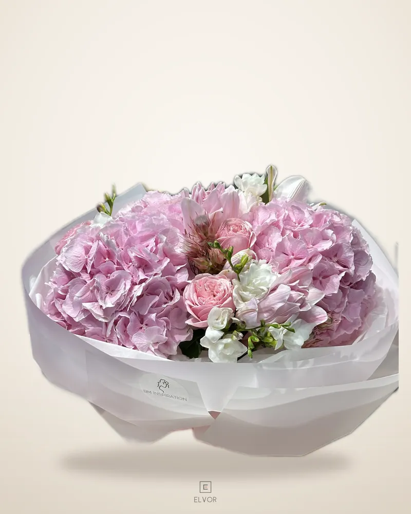 Buchet Roz-Alb