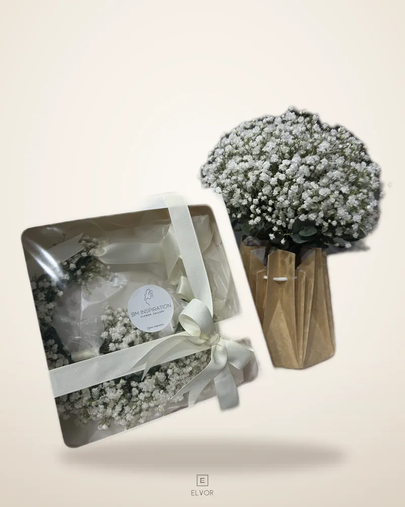 Gypsophila buchet de mireasă și coroniță